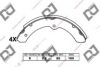 DJ PARTS BS1185 Brake Shoe Set